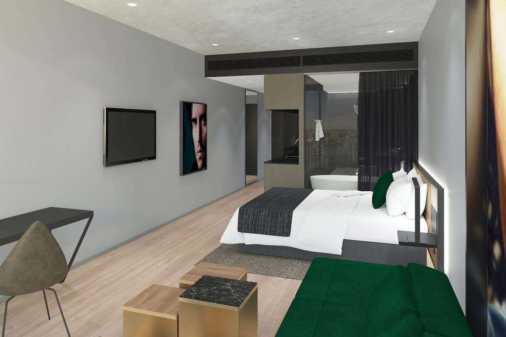 Crystalbrook Vincent Hotel Brisbane Kamer foto A room at the hotel